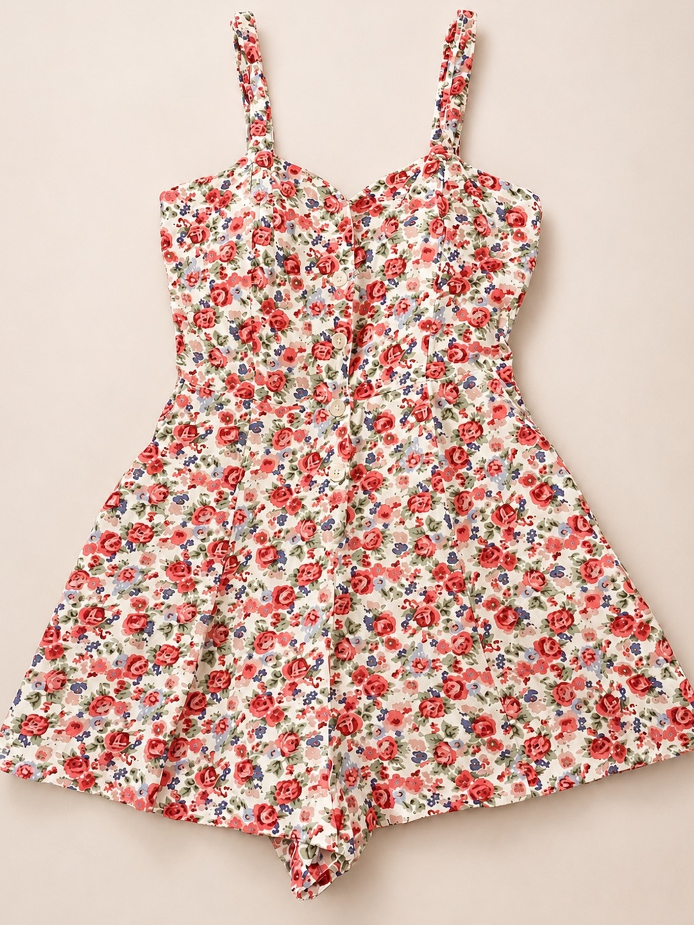 Urban Outfitters Staring At Stars Cross-back Romper 90s Floral Backless Playsuit - Picture 9 of 16